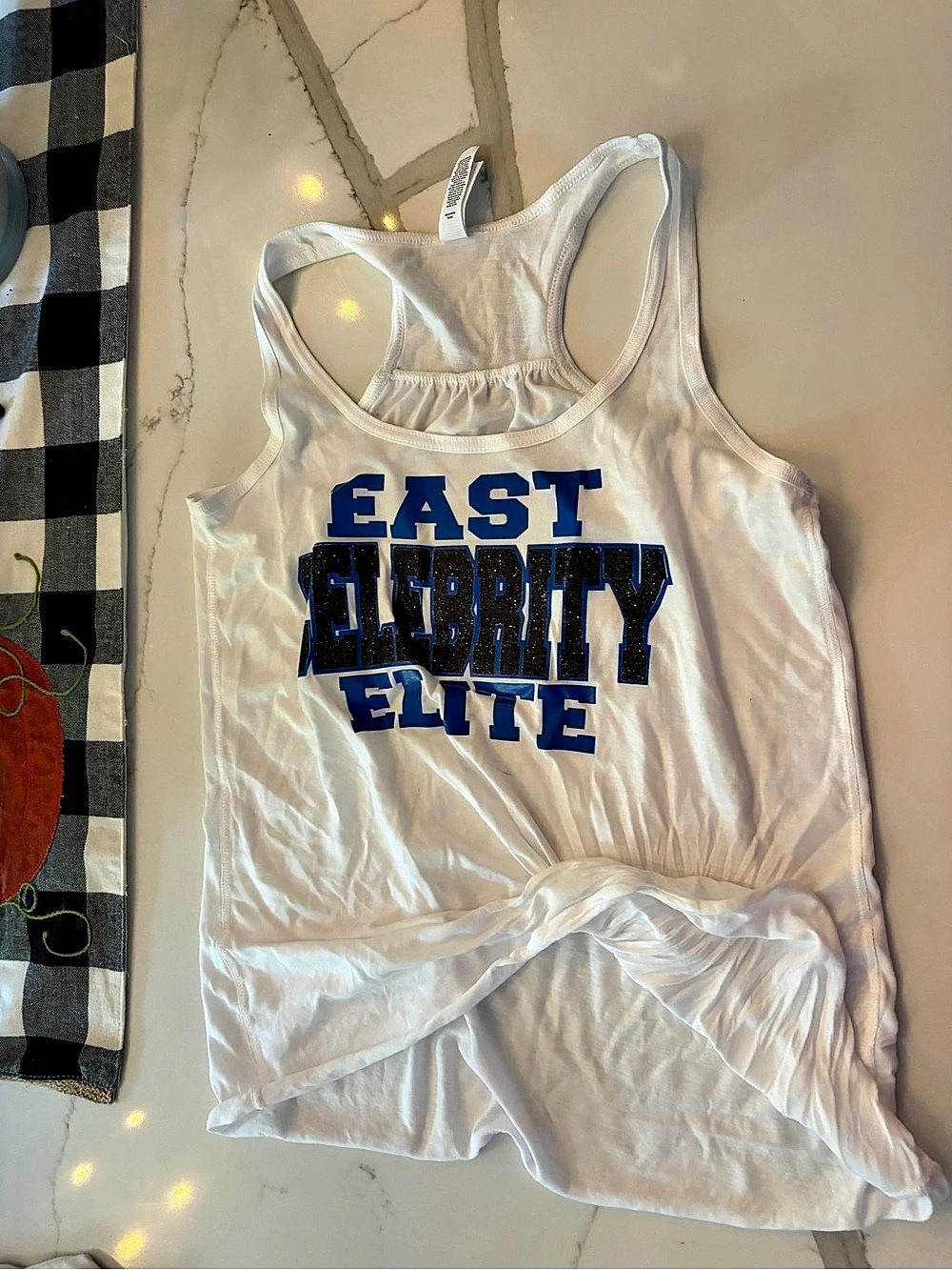 Women's Flowy Racerback Tank White East Celebrity Elite XS